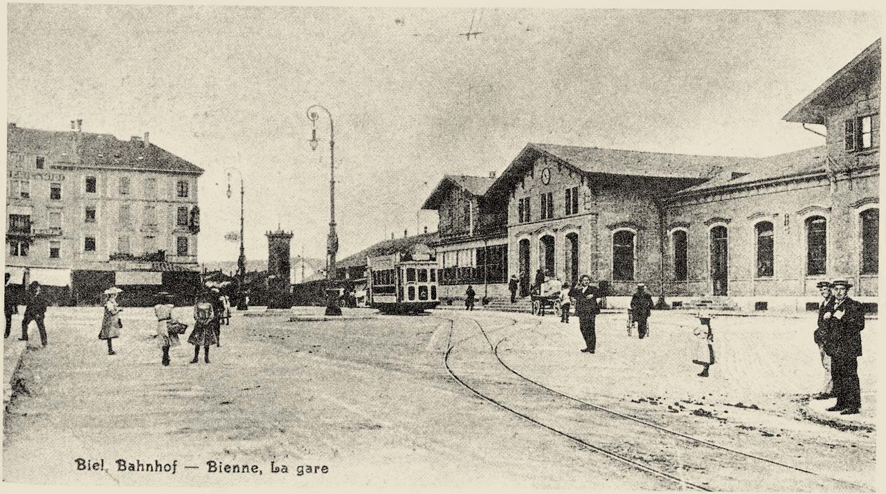 Biel (Bienne). Hauptbahnhof, 1864