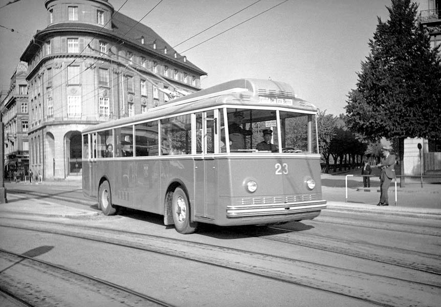 Biel (Bienne). Trolleybus