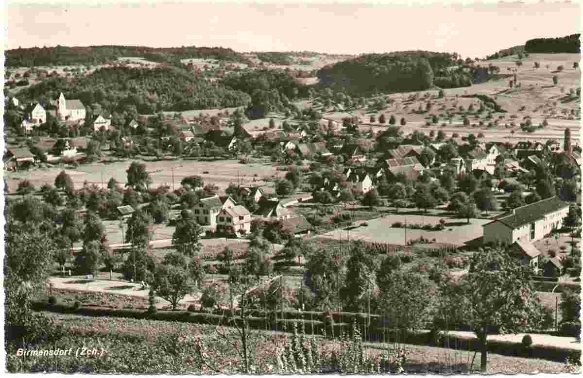 Panorama von Birmensdorf, 1945