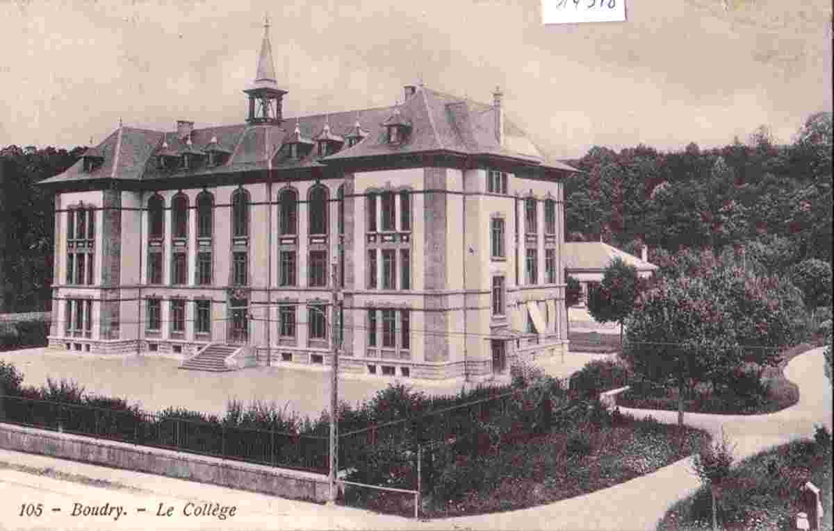 Boudry. Le Collège, 1911