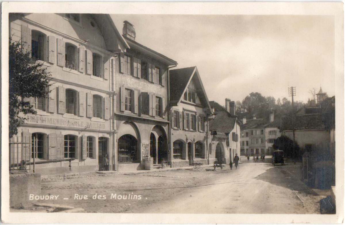 Boudry. Rue des Moulins, 1926