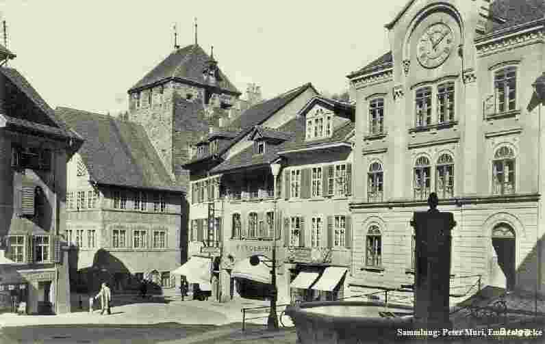 Brugg. Panorama der Stadt, 1939