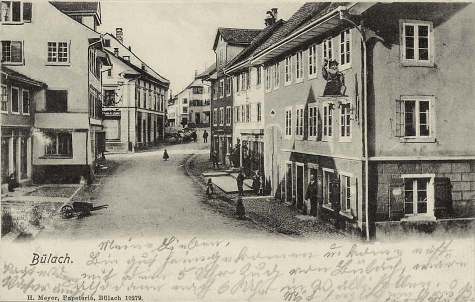 Bülach. Panorama der Stadt, 1903