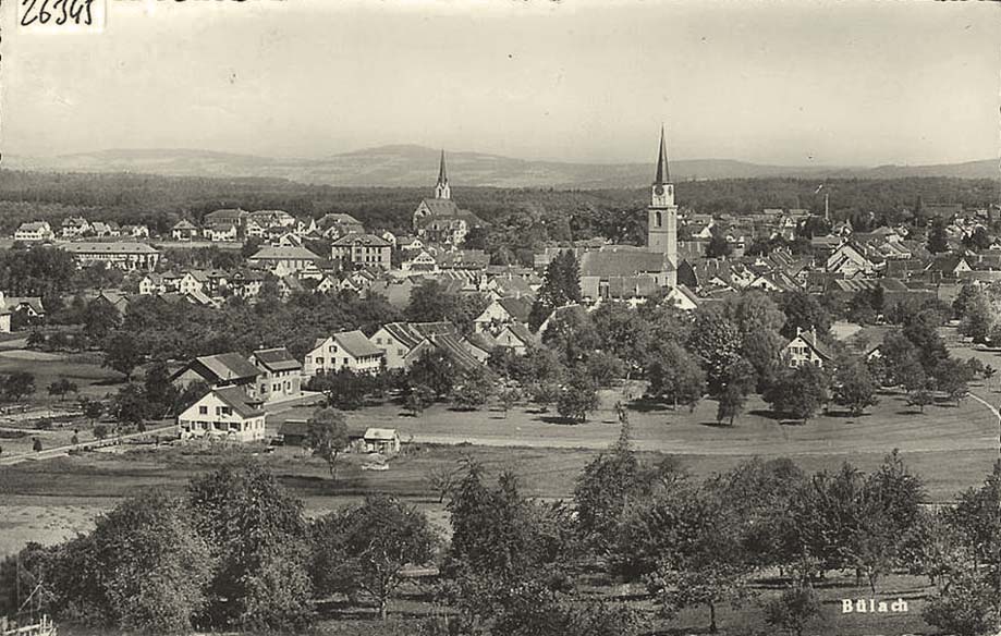 Bülach. Panorama der Stadt