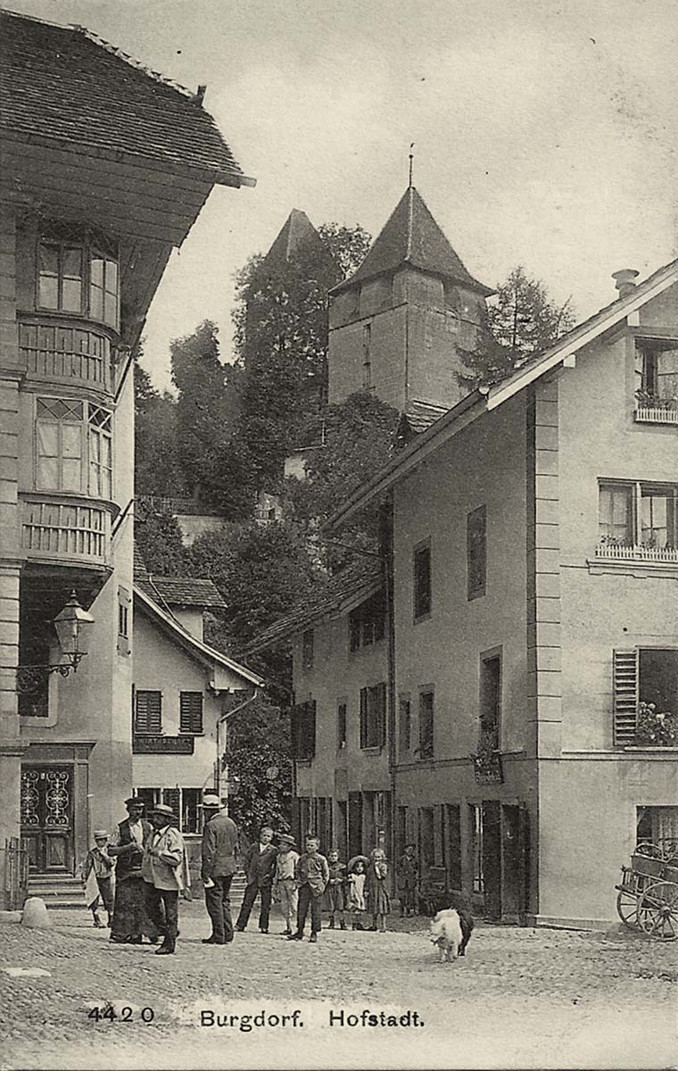Burgdorf. Hofstadt mit Restaurant, 1910