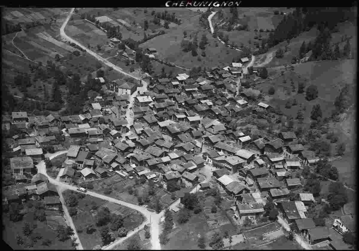 Panorama von Chermignon, 1949