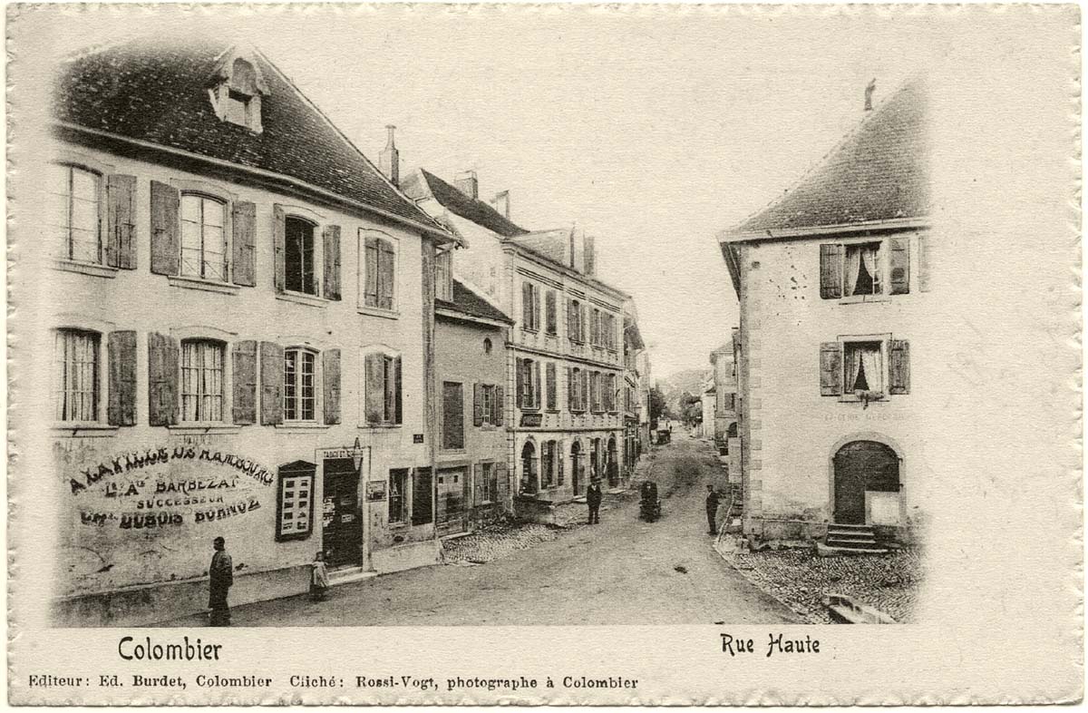 Colombier - Rue Haute, 1903