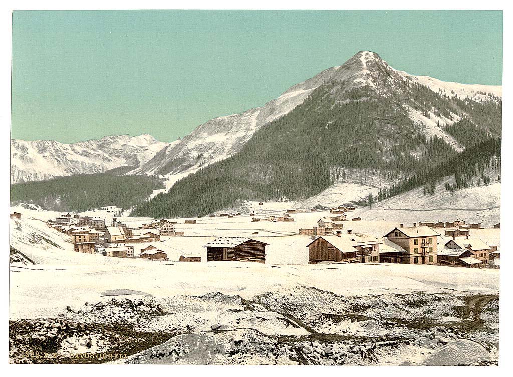 Davos. Dorfli and Seehorn, in winter, Grisons