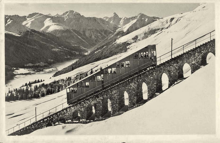 Davos. Funicular, Bahn