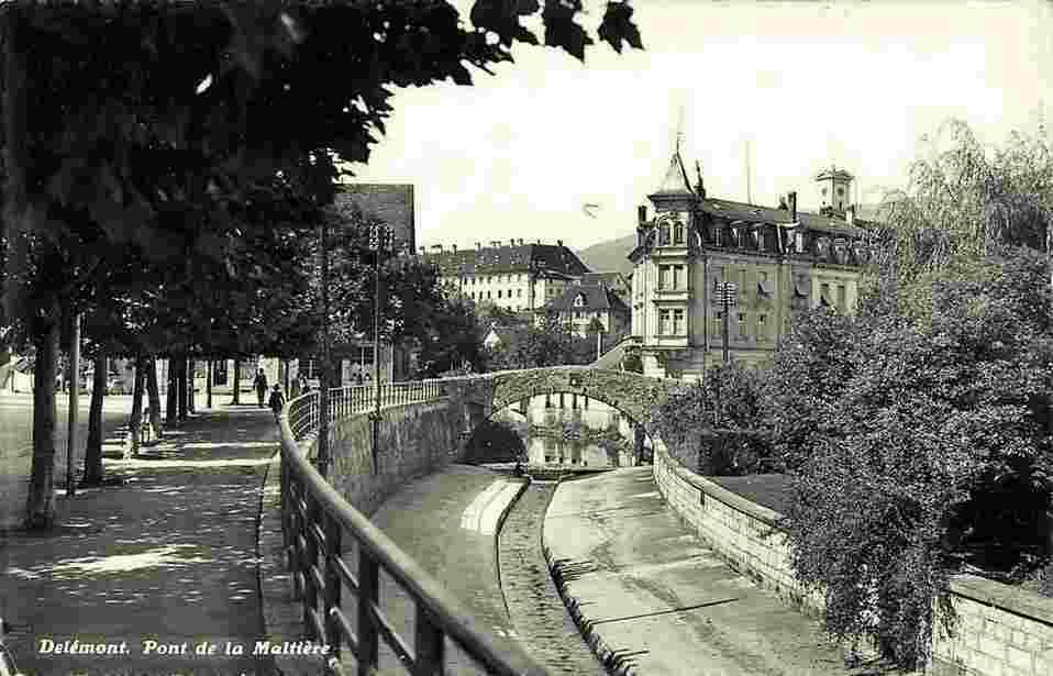 Delsberg. Pont de la Maltière, 1961