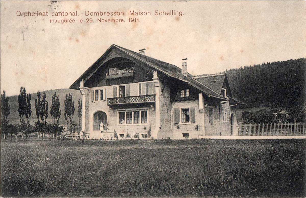 Dombresson. Maison Schelling (inauguree le 29. Nov. 1911), 1912