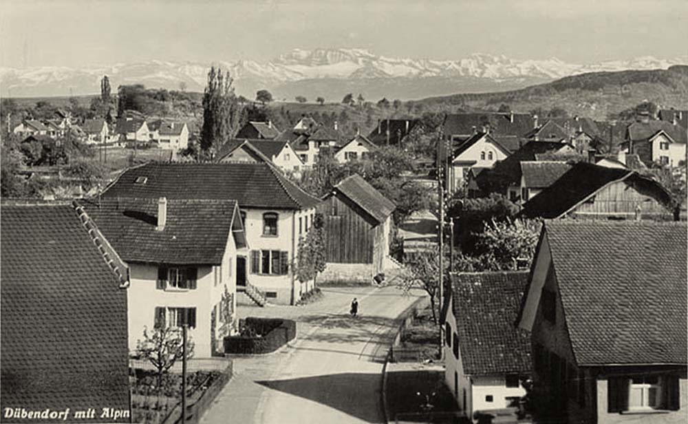 Dübendorf mit Alpen