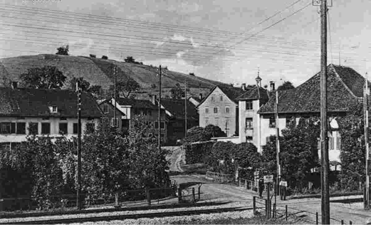Elsau. Räterschen - Bahnübergang, 1918