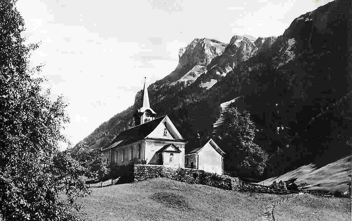 Emmetten. Bergkirche mit dem NIederbauen, 1932