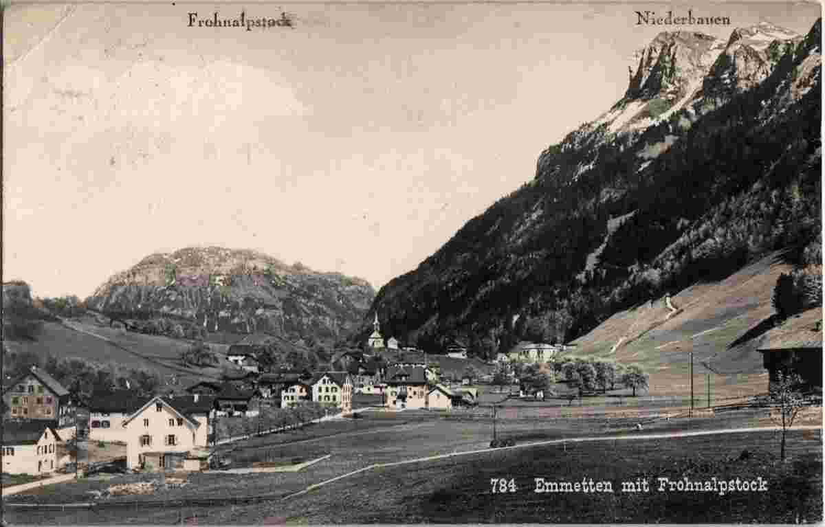 Emmetten mit Fronalpstock und Niederbauen, 1927
