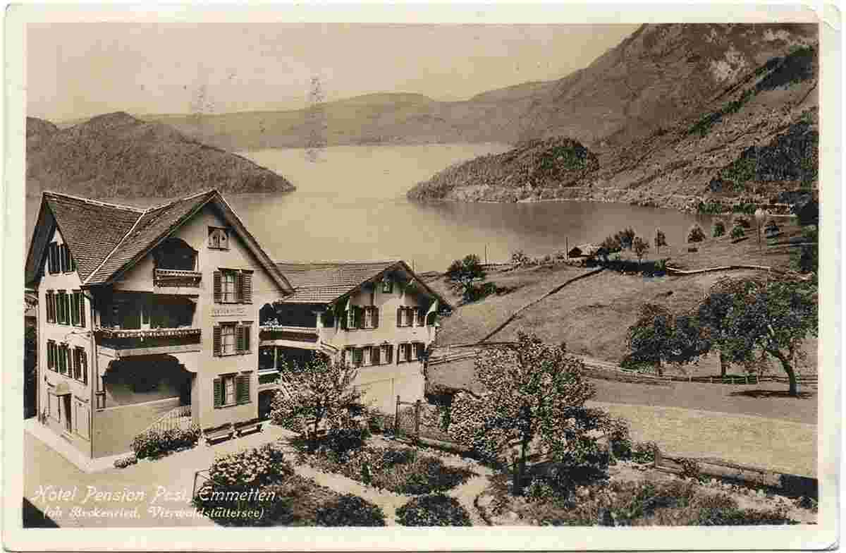 Emmetten. Hotel Pension Post, 1931