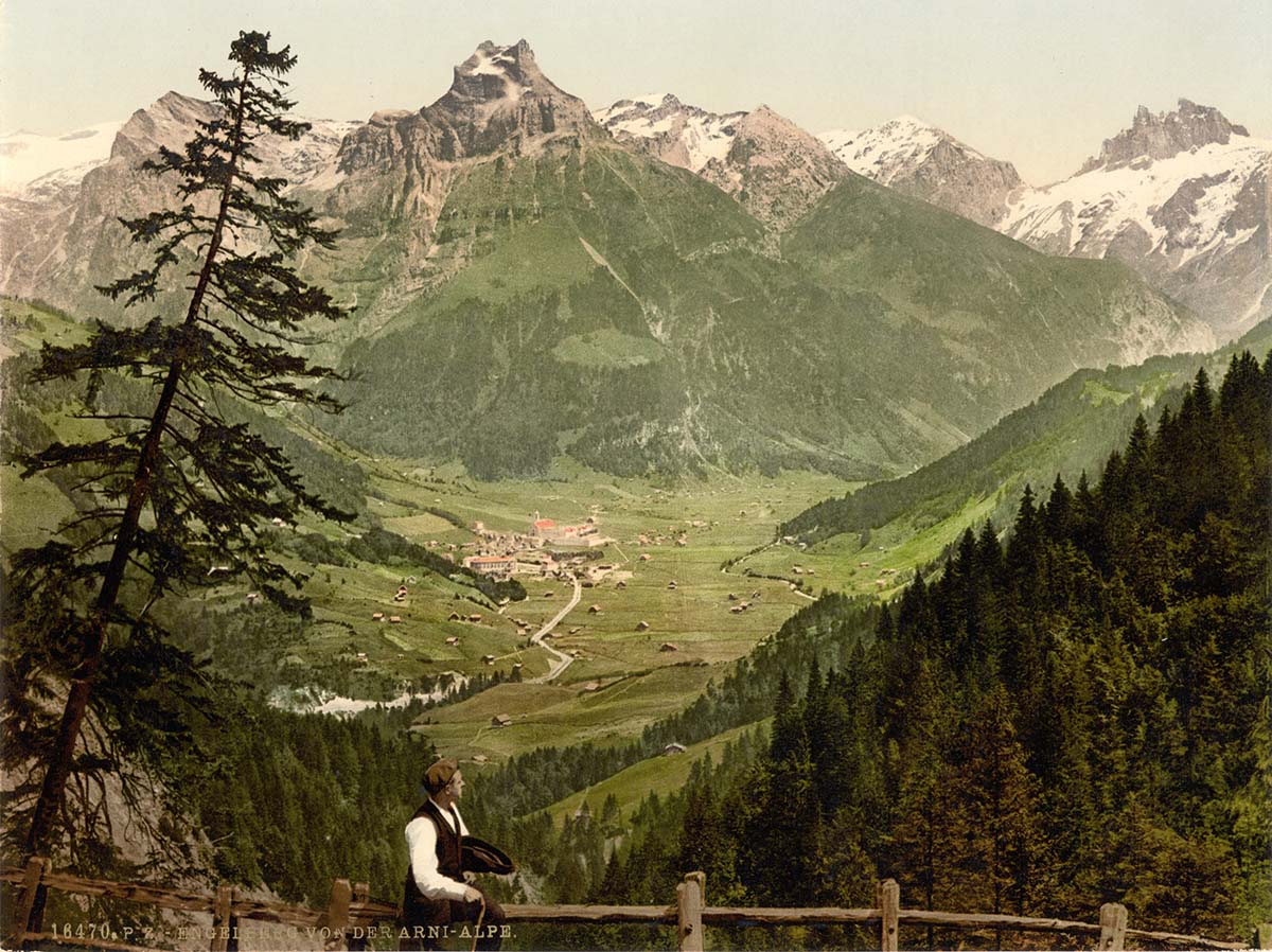Engelberg-Tal aus den Arni-Alpen, 1905