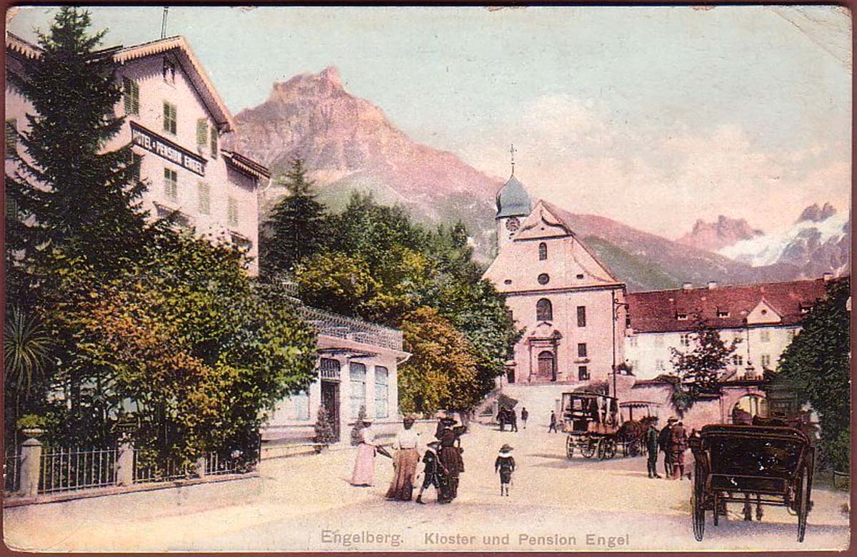 Engelberg. Kloster und Hotel Pension 'Engel', 1925
