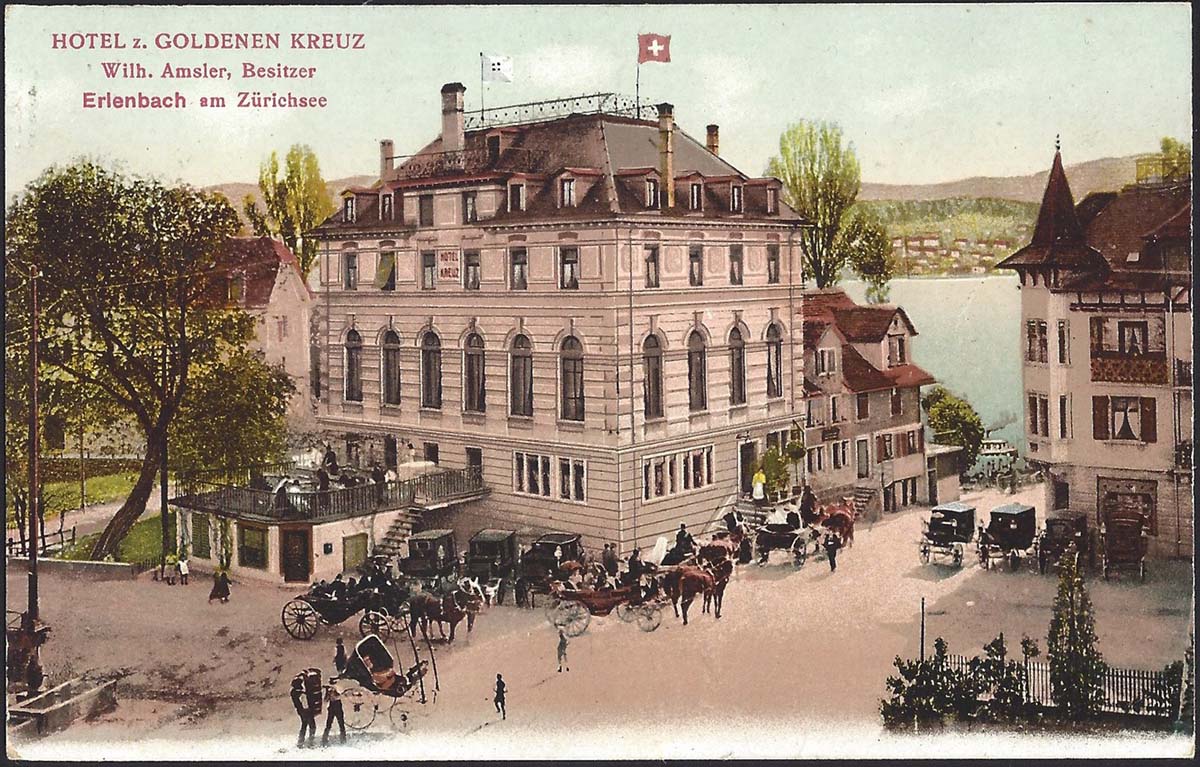 Erlenbach. Hotel goldenen Kreuz