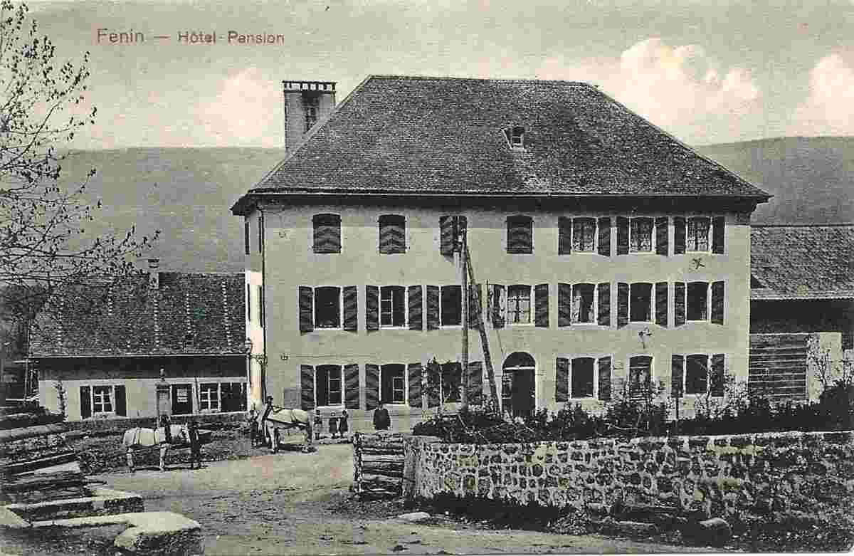 Val-de-Ruz. Fenin - Hôtel Pension, 1914