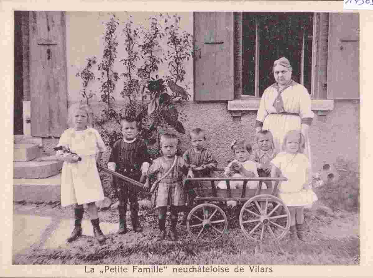 Val-de-Ruz. Vilars - La 'Petite Famille' neuchâteloise, 1914