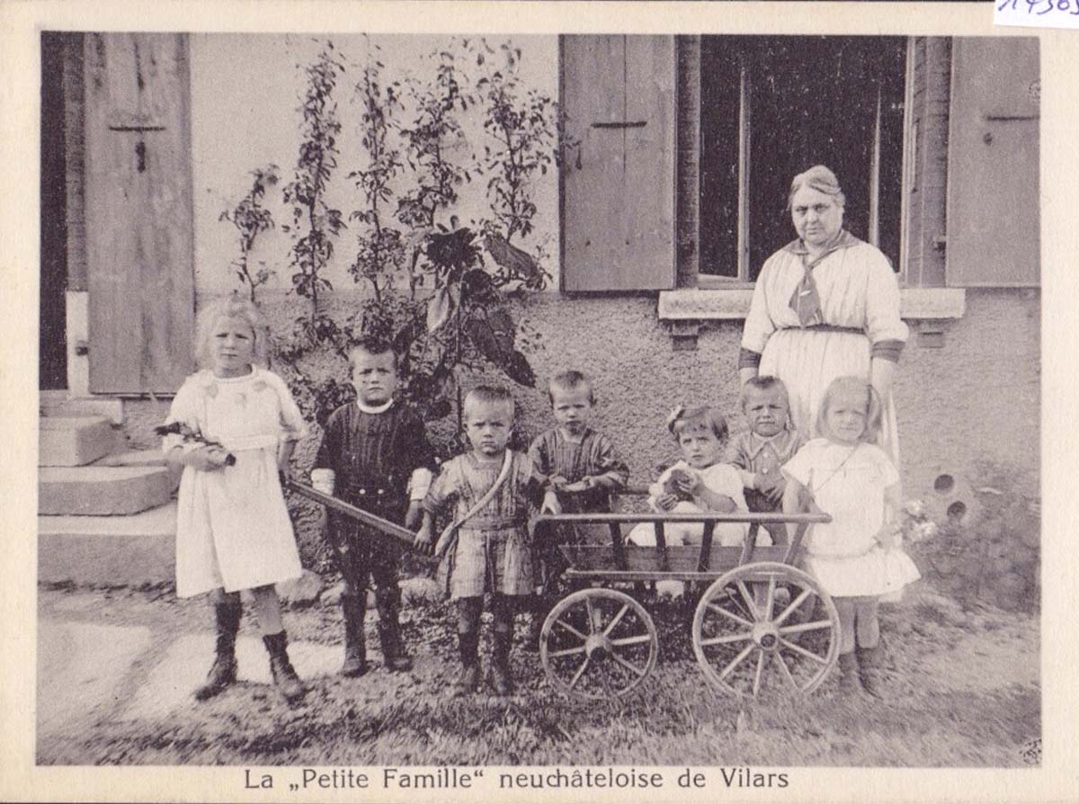 Fenin-Vilars-Saules. Vilars - La 'Petite Famille' neuchâteloise, 1914