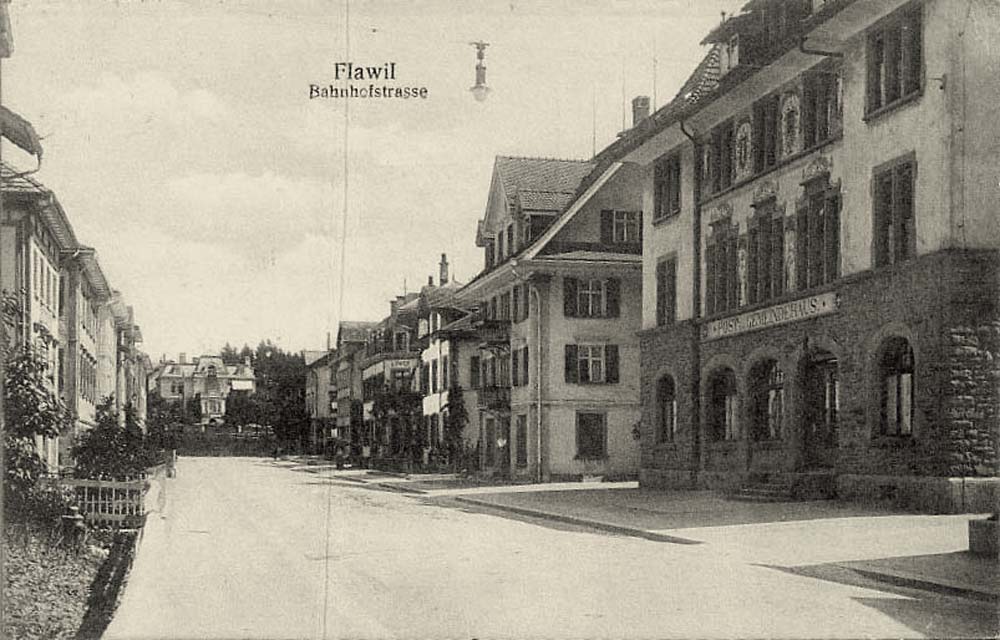 Flawil. Bahnhofstraße