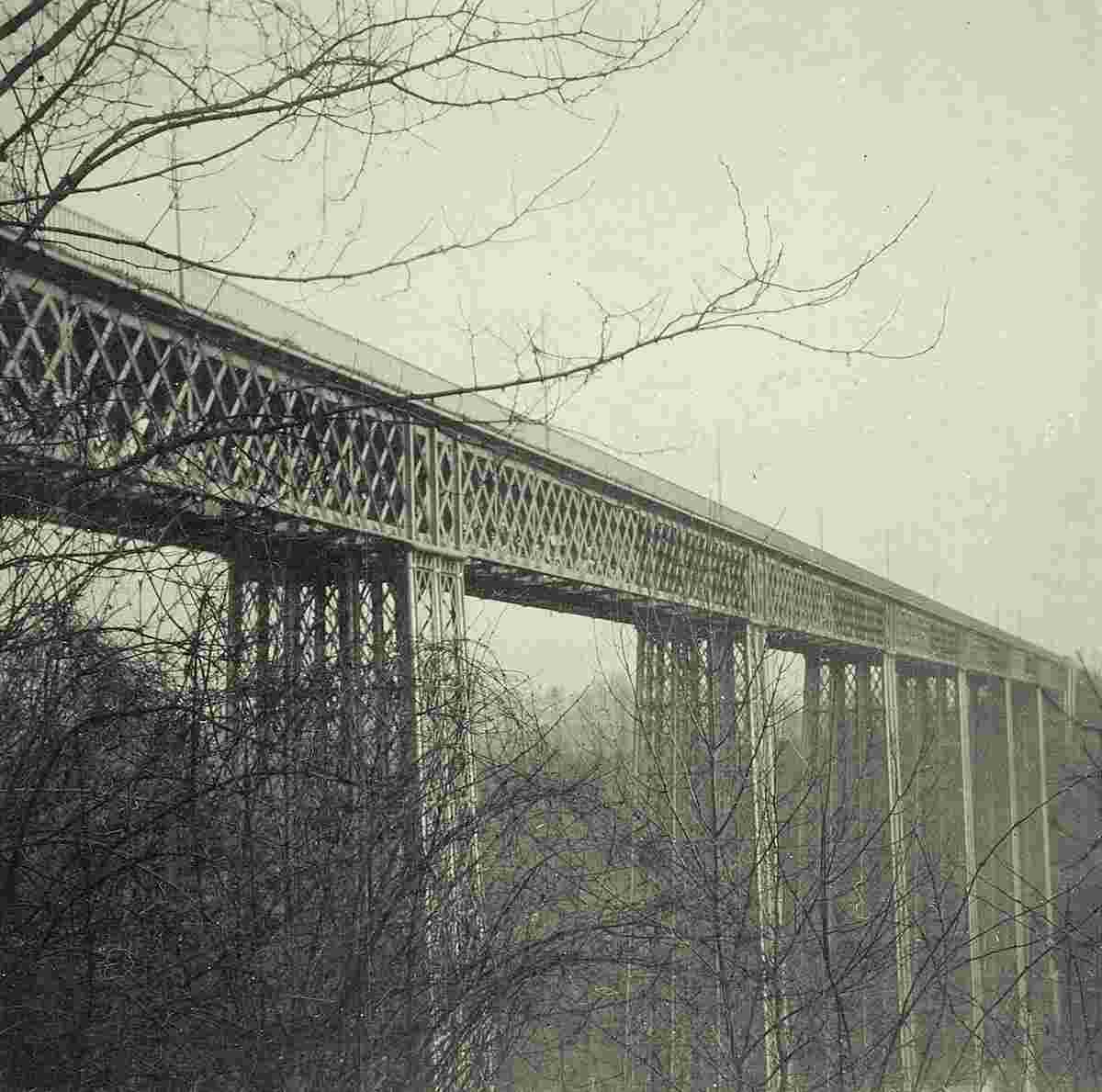 Grandfey-Viadukt bei Freiburg im Üechtland, 1921