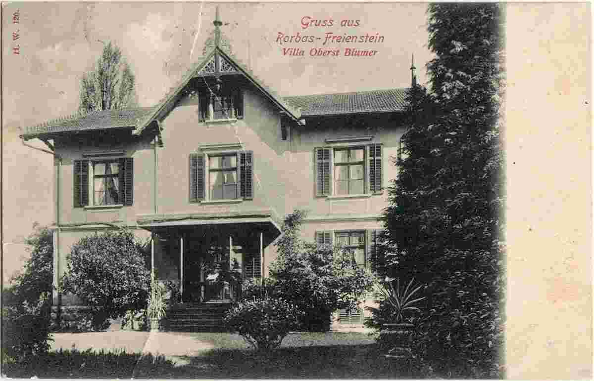 Freienstein-Teufen. Rorbas - Villa Oberst Blumer, 1908