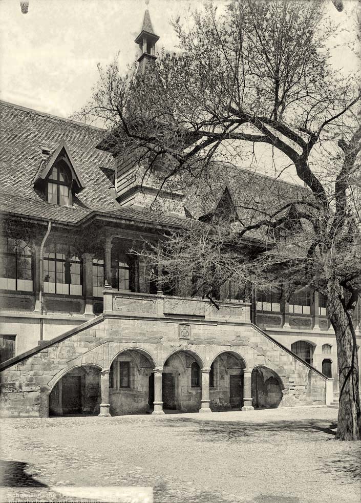 Genf (Genève). Calvin College, Fassade, 1901