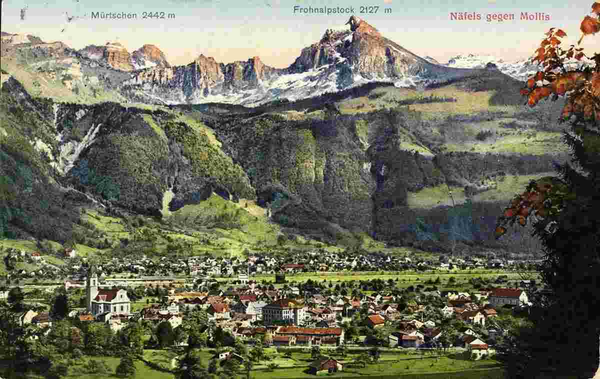 Glarus Nord. Näfels gegen Mollis, 1916