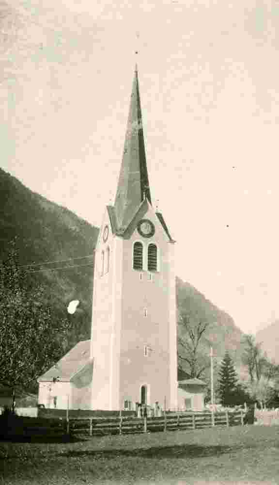 Glarus Süd. Matt - Kirche, um 1895