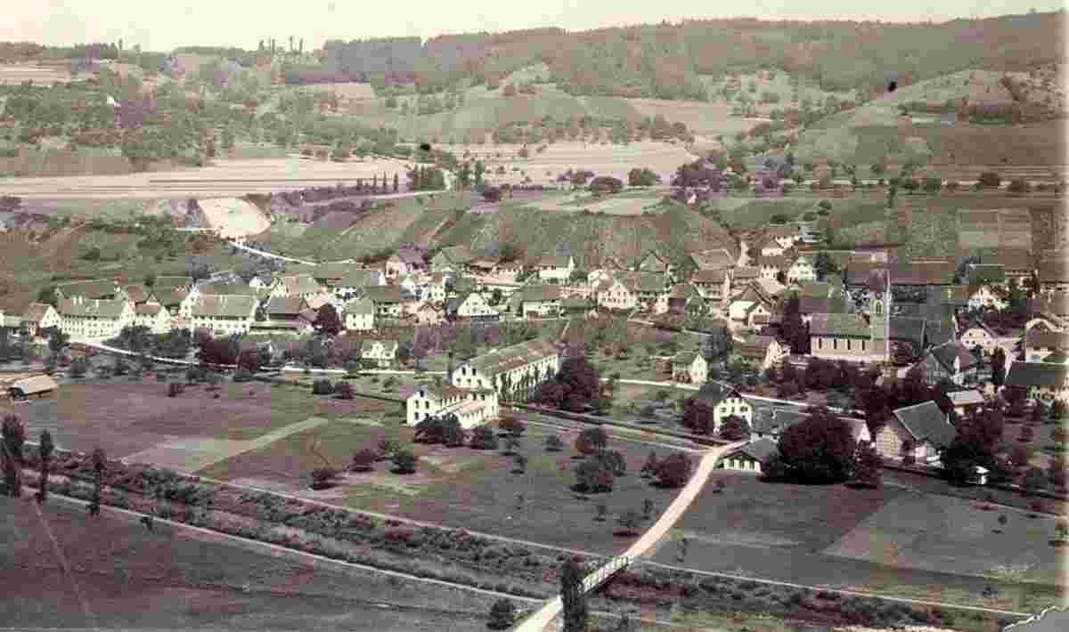 Blick auf Glattfelden, um 1900