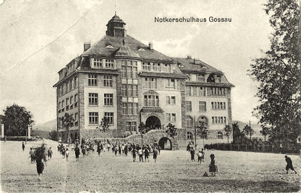 Gossau SG. Notkerschulhaus, 1912