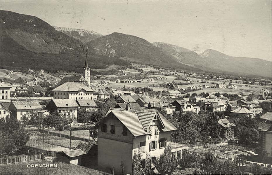 Grenchen. Panorama der Stadt, 1913