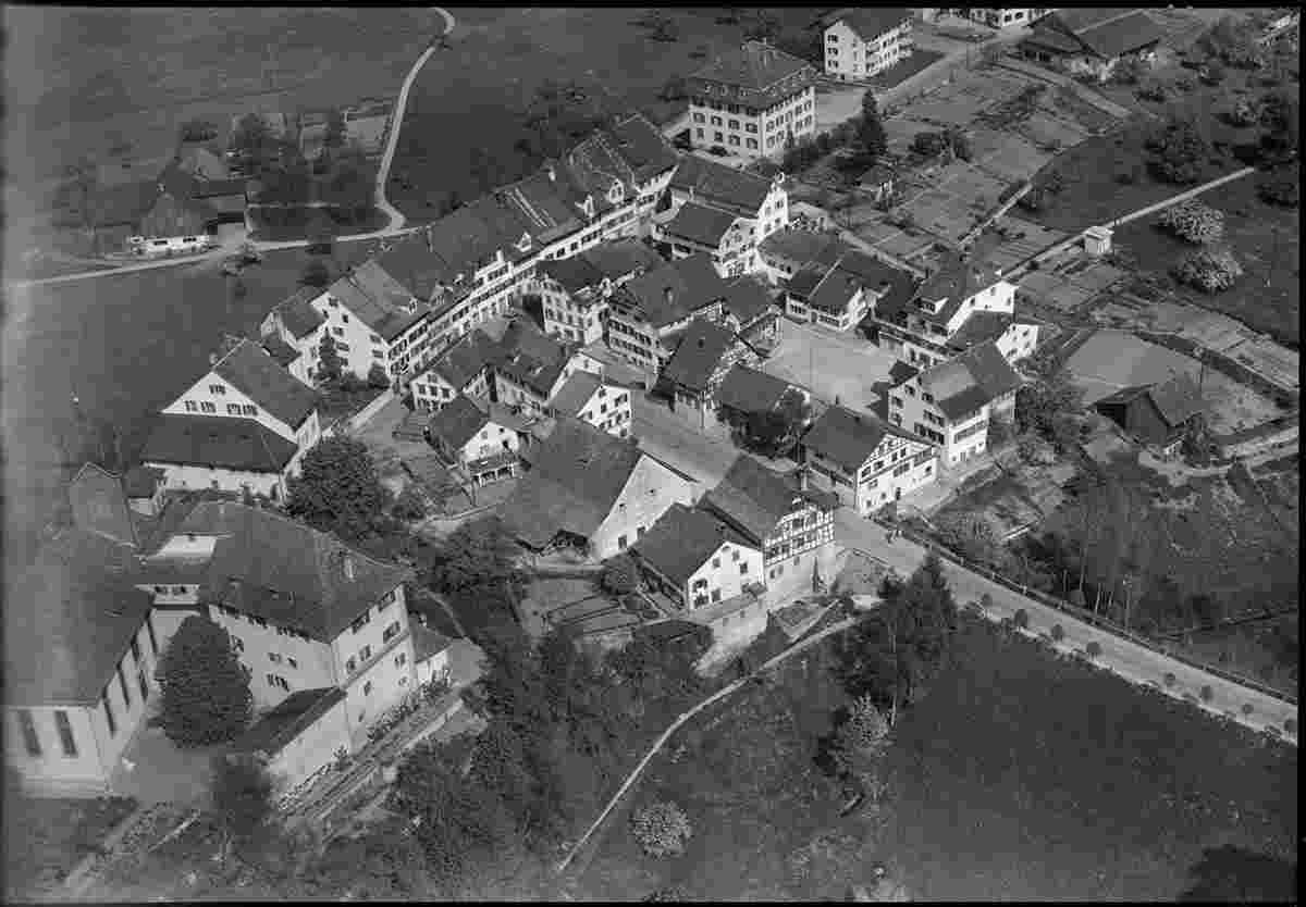 Blick auf Grüningen, 1953