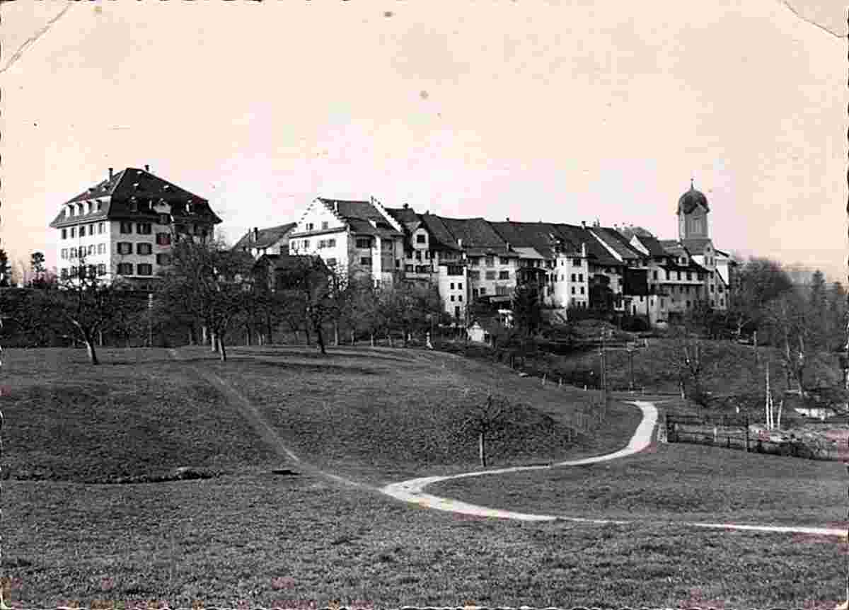 Blick auf Grüningen, 1958