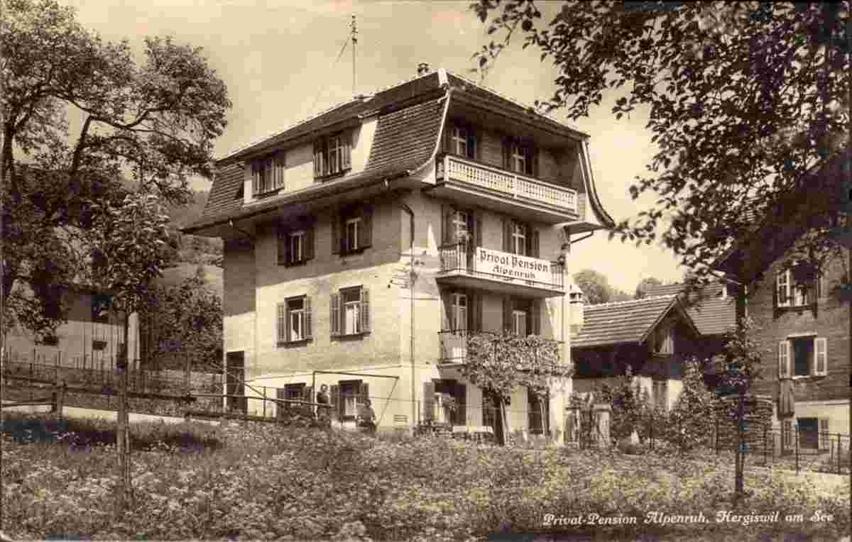 Hergiswil. Pension Alpenruh, 1928