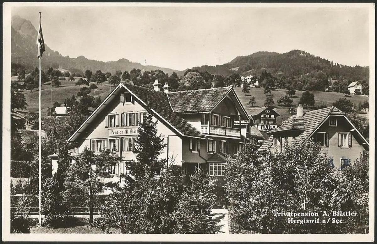 Hergiswil. Privatpension A. Blättler, 1939