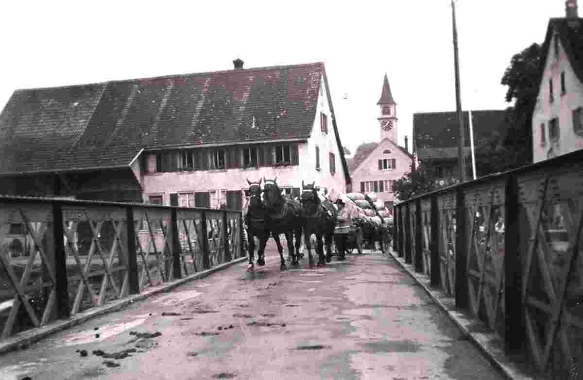 Hochfelden. Eisenbrücke über die Glatt, 1924