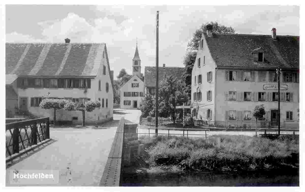 Hochfelden. Eisenbrücke über die Glatt, 1937