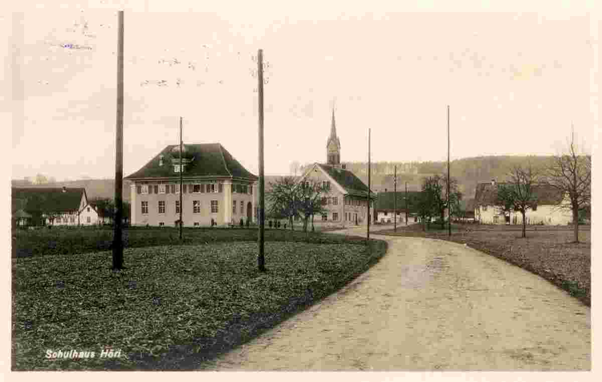 Höri. Niederhöri - Schulhaus, 1929