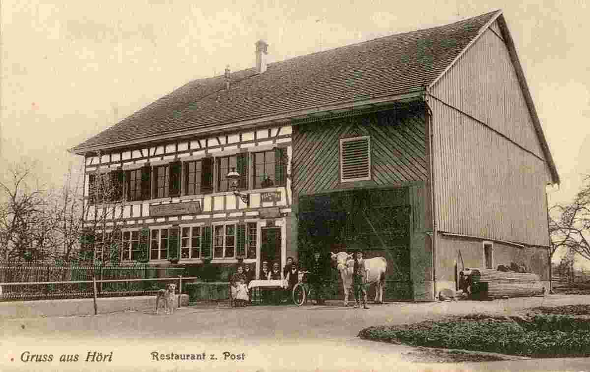 Höri. Restaurant zur Post, 1908