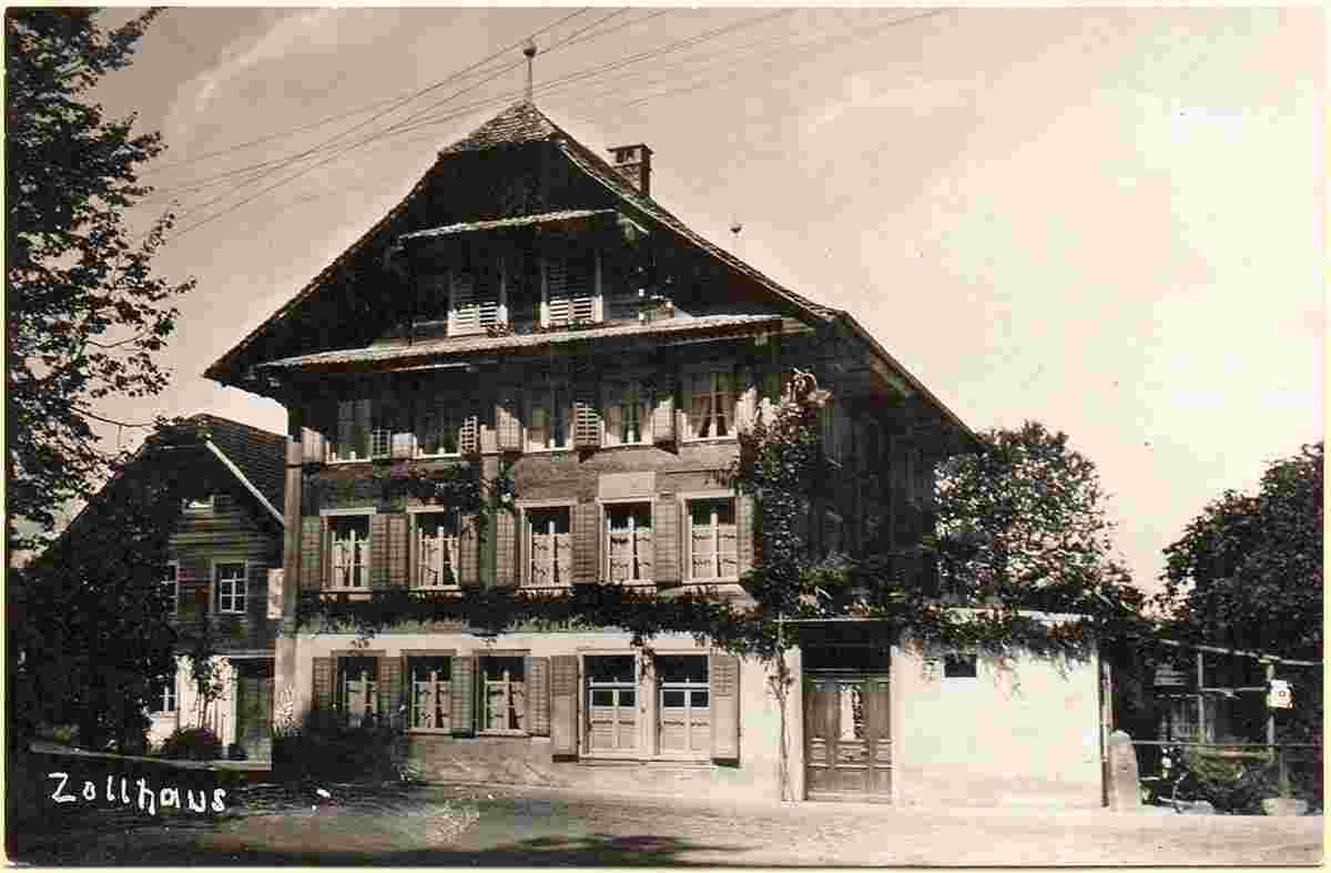 Hünenberg. Gasthaus Zollhaus, um 1940