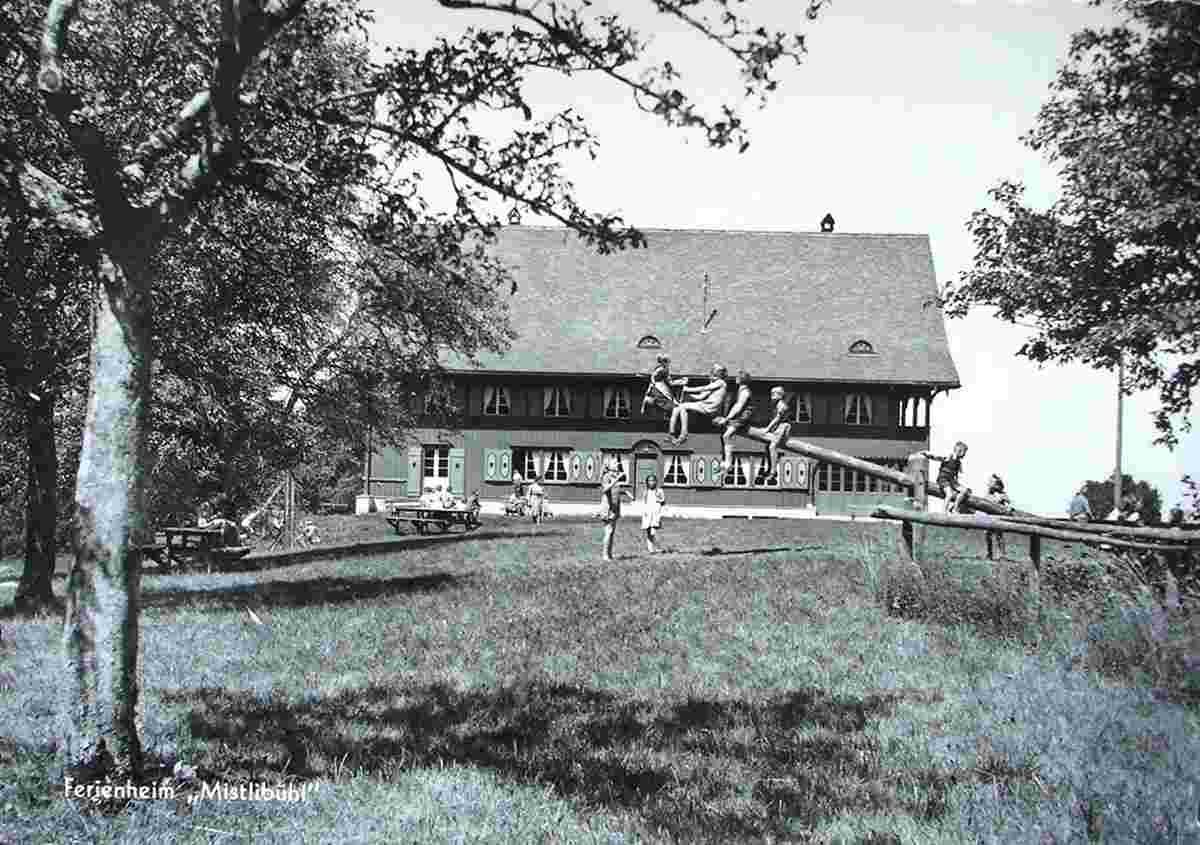 Hütten. Ferienheim 'Mistlibühl', 1959