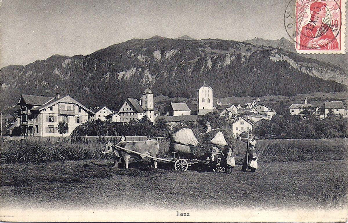 Panorama von Ilanz, 1910