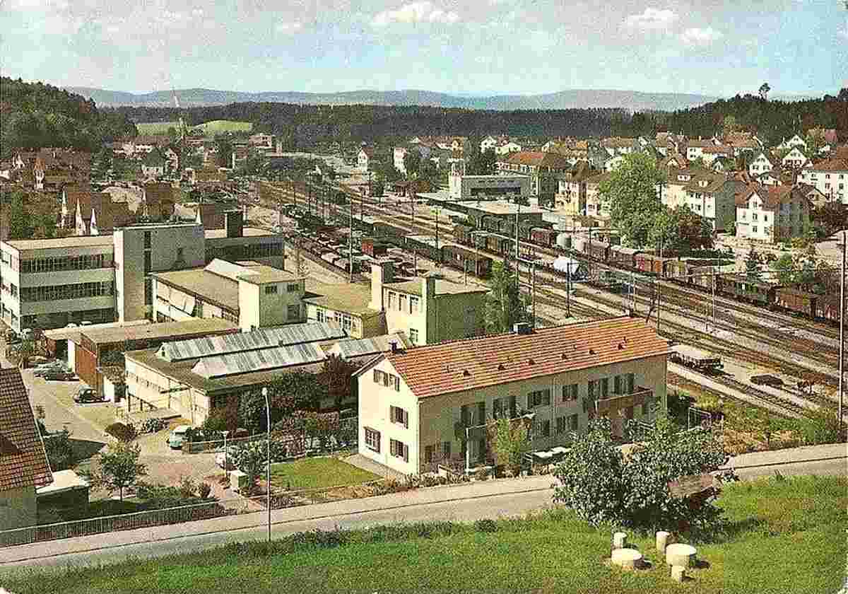 Illnau-Effretikon. Panorama der Stadt, 1969