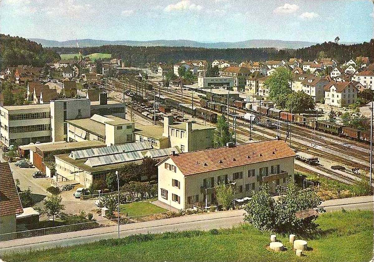 Illnau-Effretikon. Effretikon, Panorama der Stadt, 1969