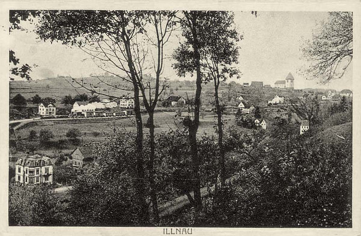 Illnau-Effretikon. Illnau mit Eisenbahn, 1931