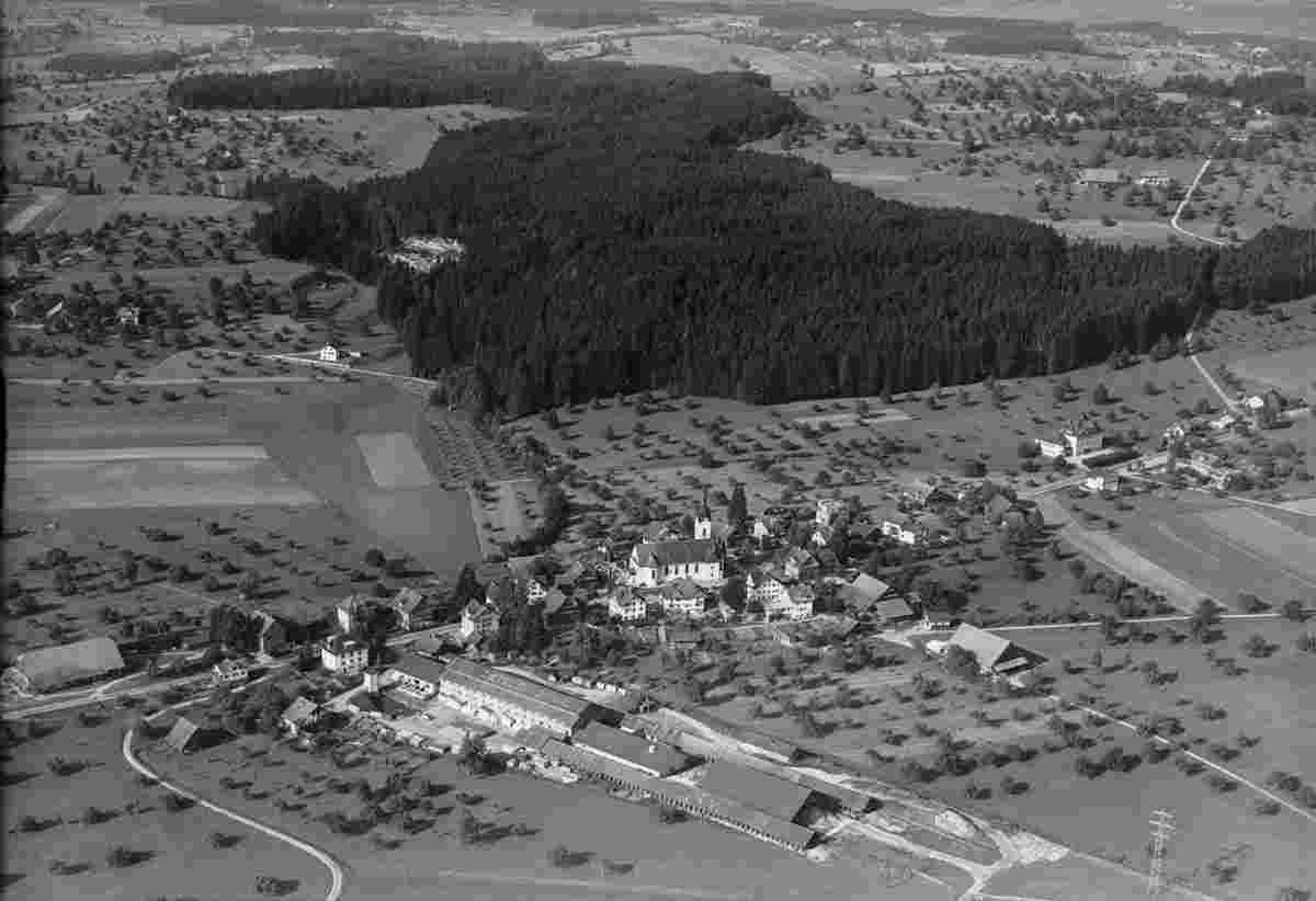 Panorama von Inwil mit Ziegelei, 1953